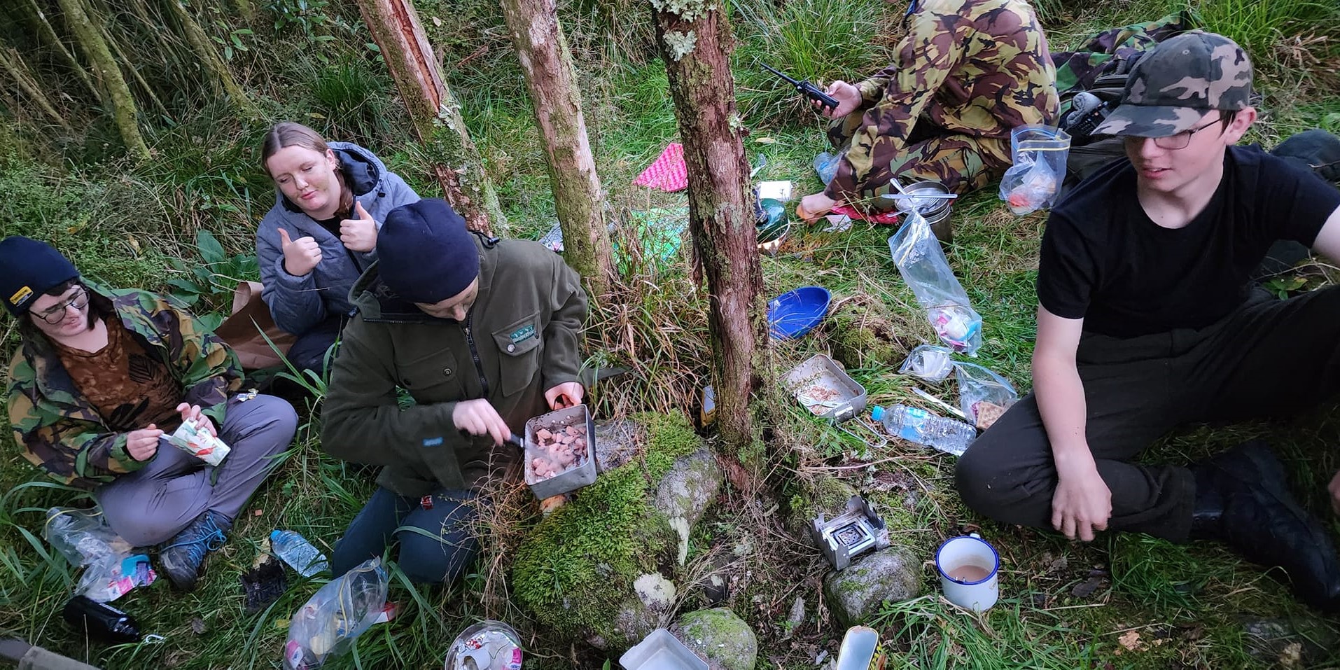 Preparing food on ANZAC experience